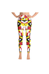 Color Collage Yoga Leggings - Objet D'Art