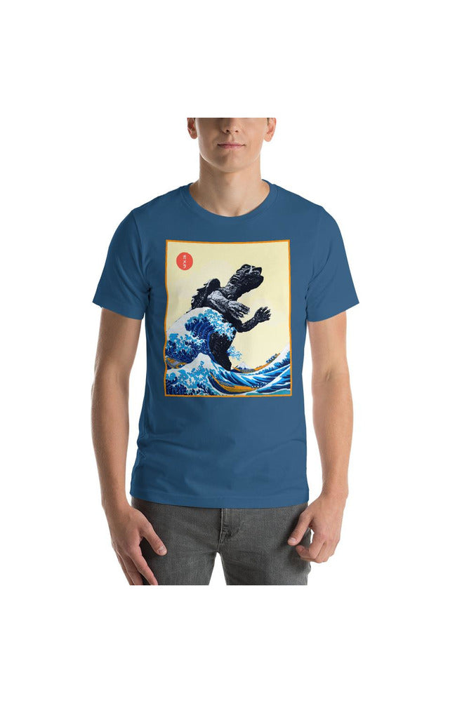 The Gamera Wave off Kanagawa Short-Sleeve Unisex T-Shirt - Objet D'Art