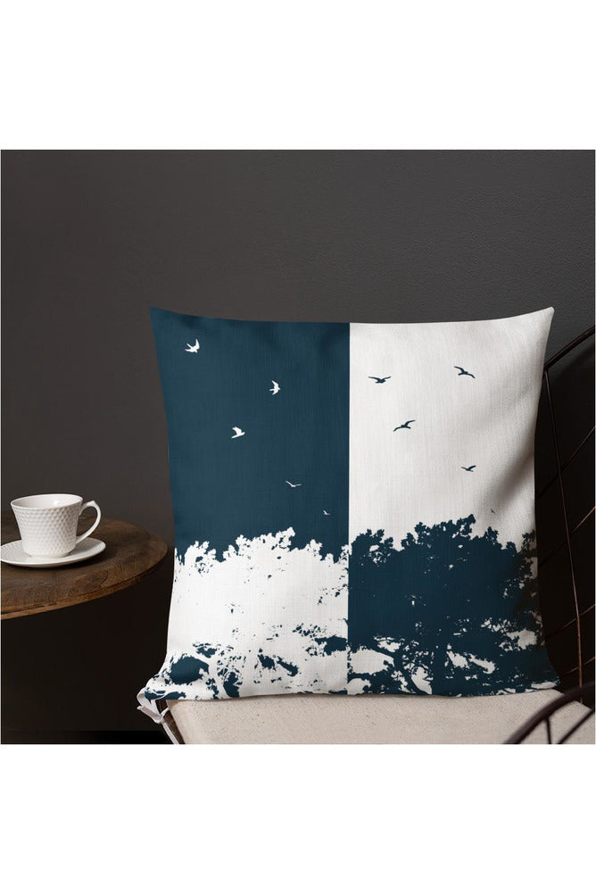 Birds and the Trees Premium Pillow - Objet D'Art Online Retail Store