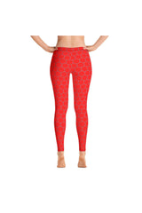 Red Honeycomb Leggings - Objet D'Art