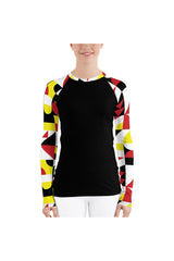 Abstract Women's Rash Guard - Objet D'Art