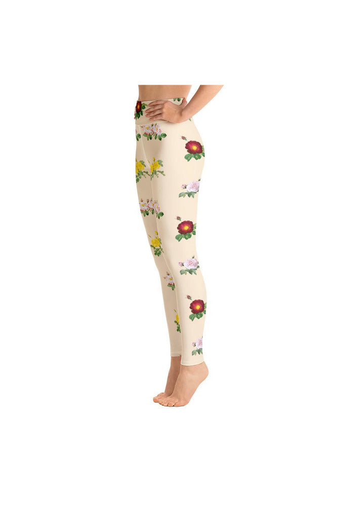 Floral Yoga Leggings - Objet D'Art