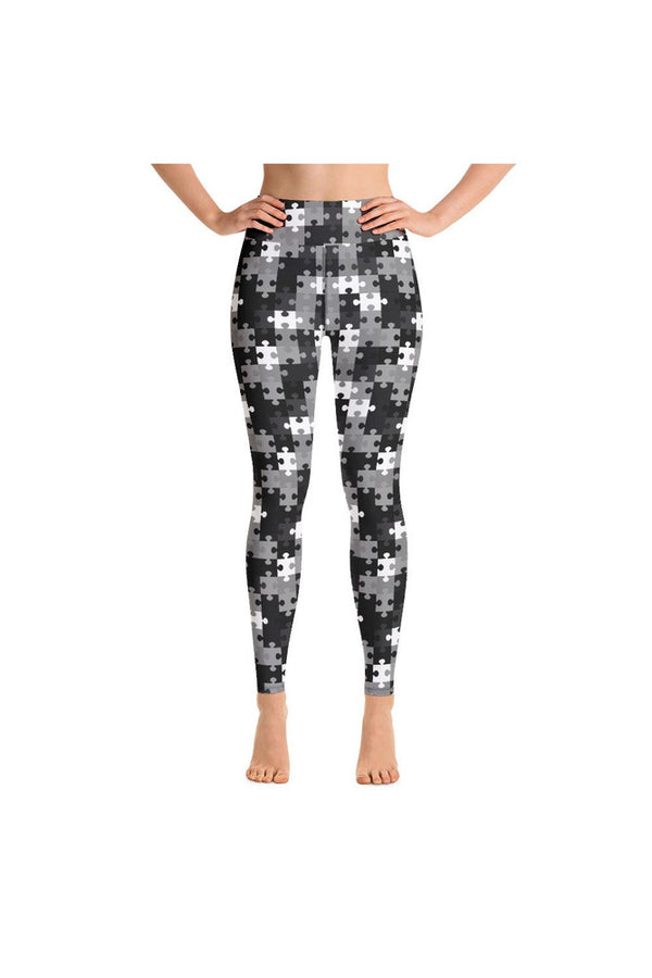 Puzzled Yoga Leggings - Objet D'Art