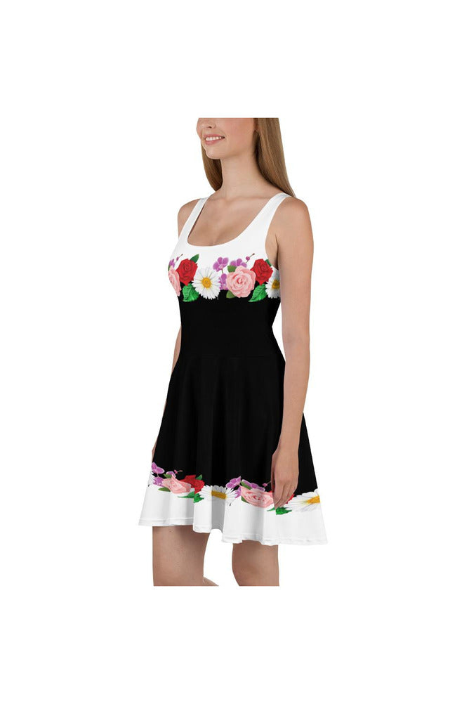 Floral Printed Skater Dress - Objet D'Art