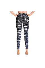 Standing Poses Yoga Leggings - Objet D'Art