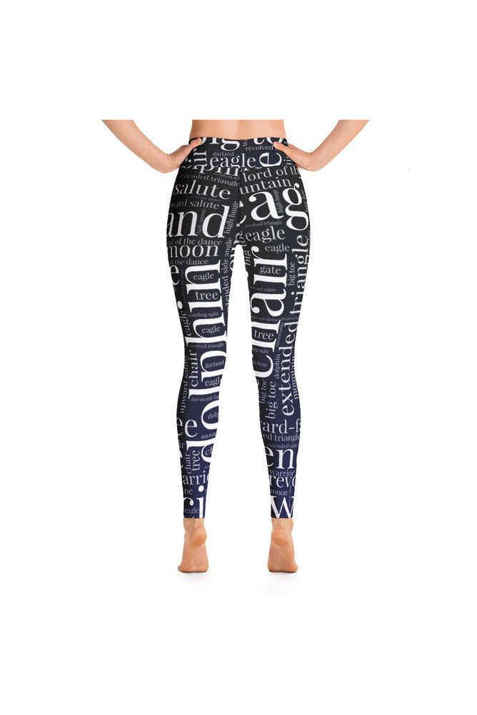 Standing Poses Yoga Leggings - Objet D'Art