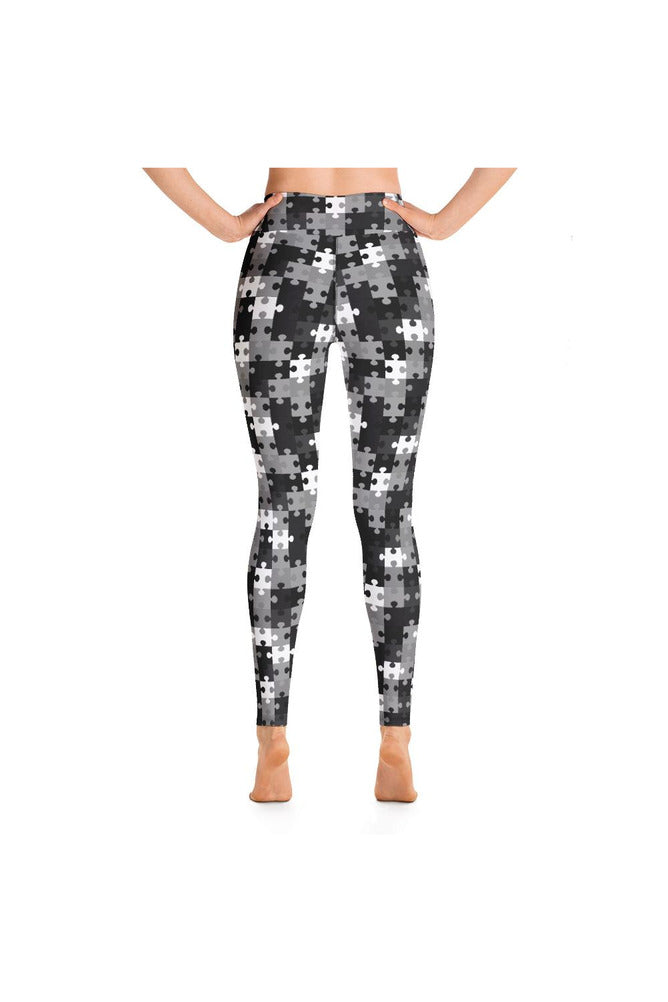 Puzzled Yoga Leggings - Objet D'Art
