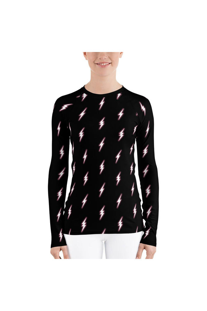 Lightning Bolt Women's Rash Guard - Objet D'Art