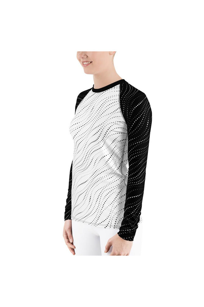 Corpuscular Wave Women's Rash Guard - Objet D'Art