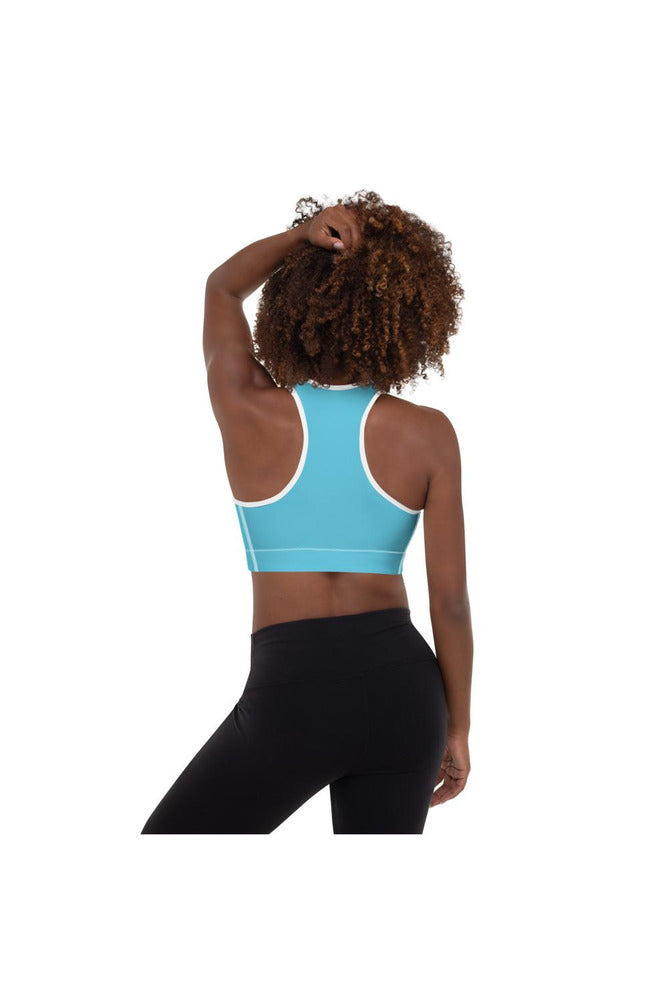 Baby Blue Padded Sports Bra - Objet D'Art