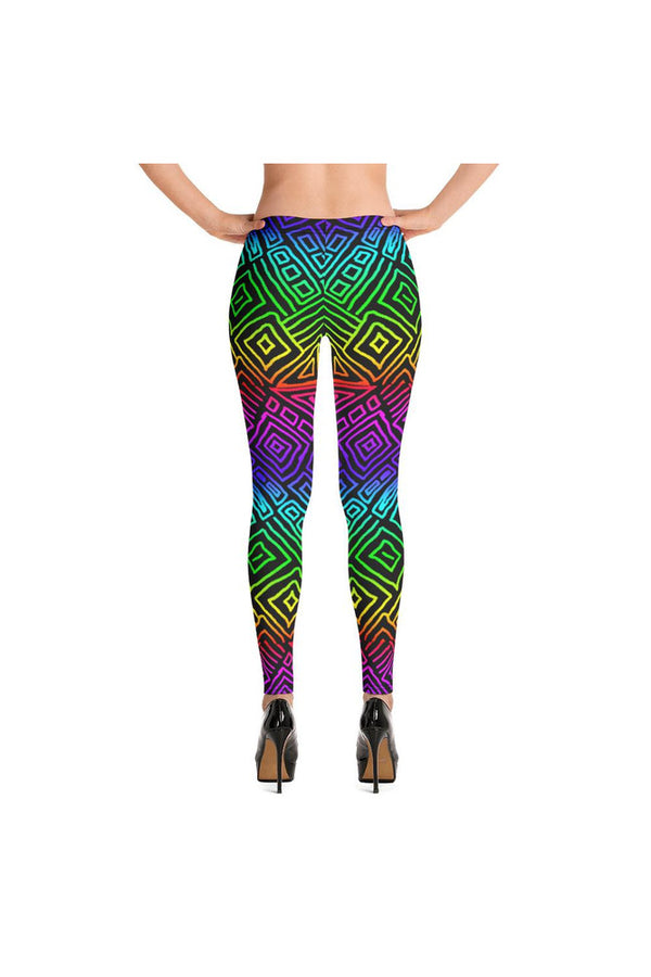 Tribal Rainbow Leggings - Objet D'Art