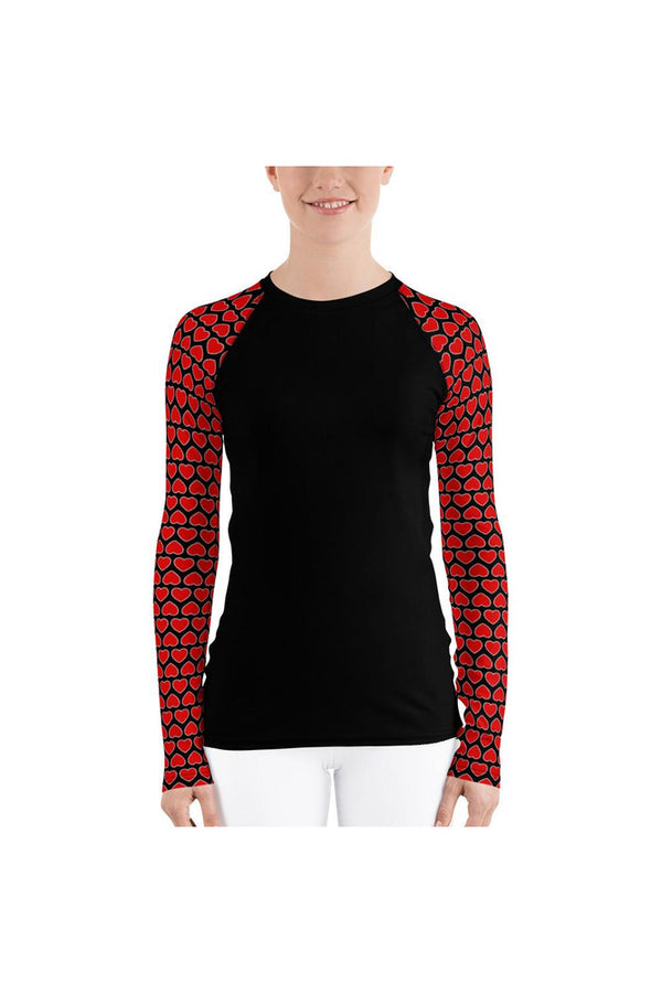 Hearts Women's Rash Guard - Objet D'Art