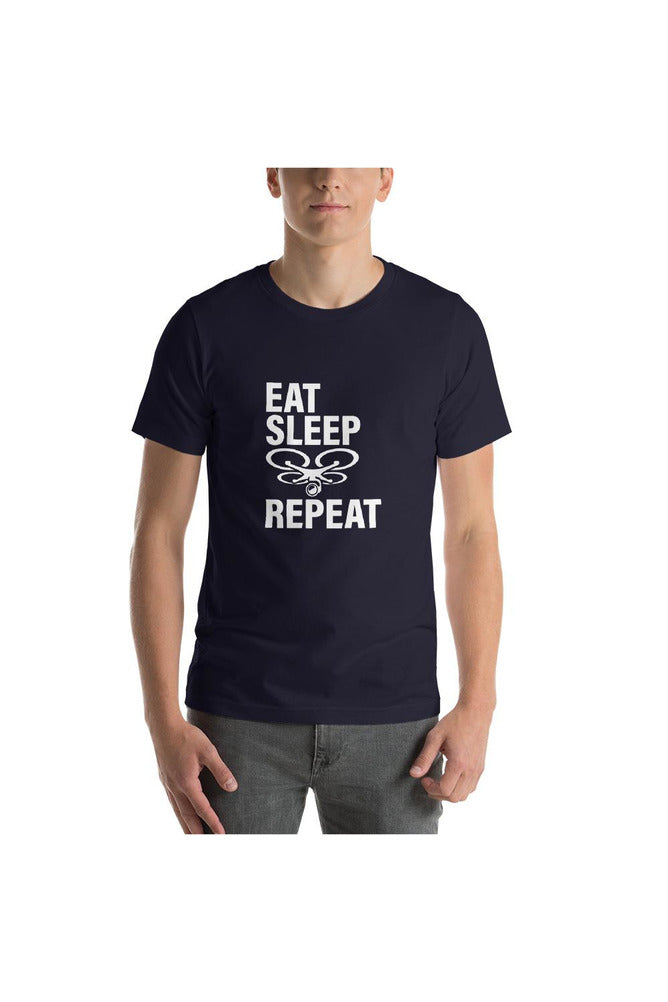 Eat. Sleep. Drone. Repeat. Short-Sleeve Unisex T-Shirt - Objet D'Art