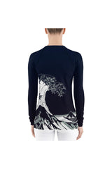 The Great Wave Women's Rash Guard - Objet D'Art