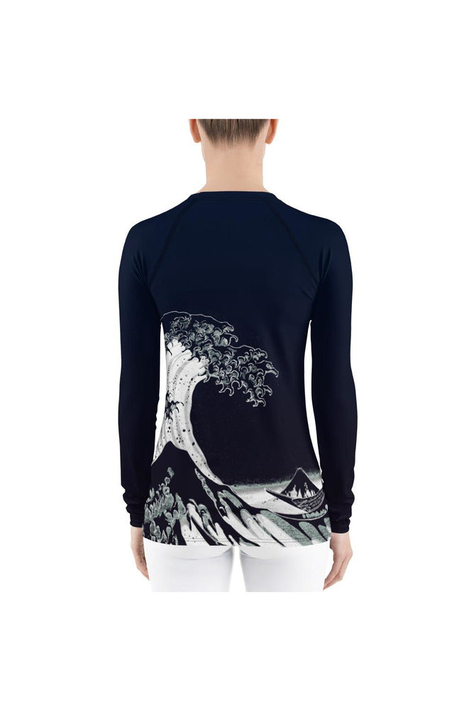 The Great Wave Women's Rash Guard - Objet D'Art