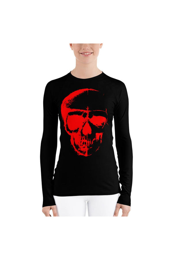 Red Skull Women's Rash Guard - Objet D'Art