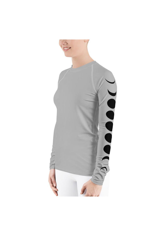 Lunar Phases Women's Rash Guard | Objet D'Art