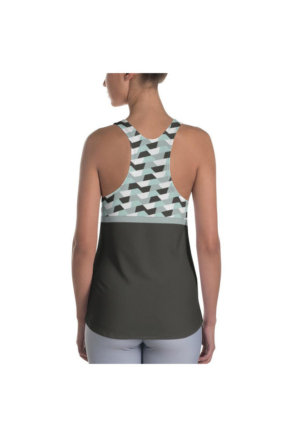GRAY FOX RIBBON Women's Racerback Tank - Objet D'Art