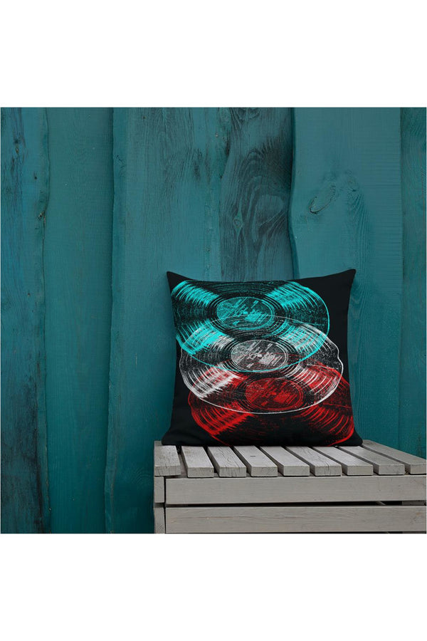 Vinyl LP Anaglyph Premium Pillow - Objet D'Art
