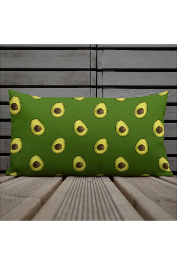 Avocado Avenue Premium Pillow - Objet D'Art Online Retail Store
