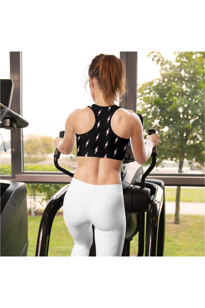Lightning Bolt Padded Sports Bra - Objet D'Art