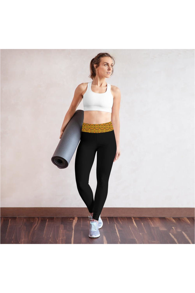 Kente Print Yoga Leggings - Objet D'Art
