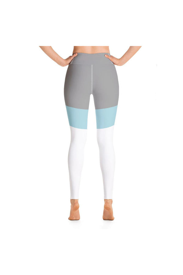 Clearwater Blue Accented Yoga Leggings - Objet D'Art