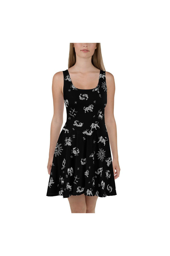 Zodiac Signs Skater Dress - Objet D'Art