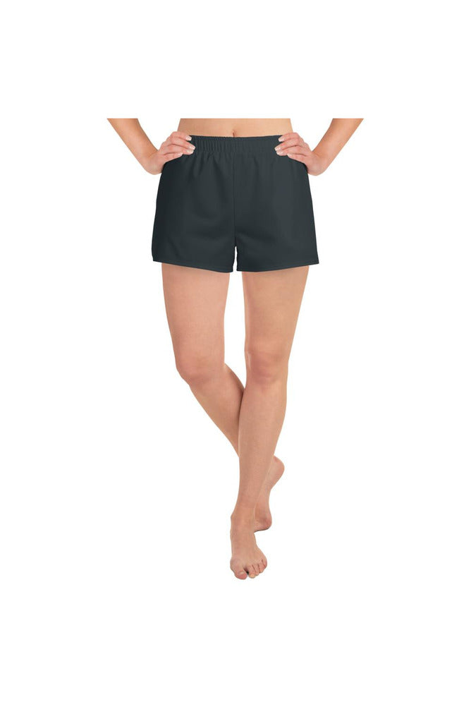 Gray Women's Athletic Short Shorts - Objet D'Art