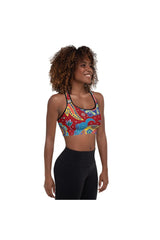 Paisley Passion Padded Sports Bra - Objet D'Art