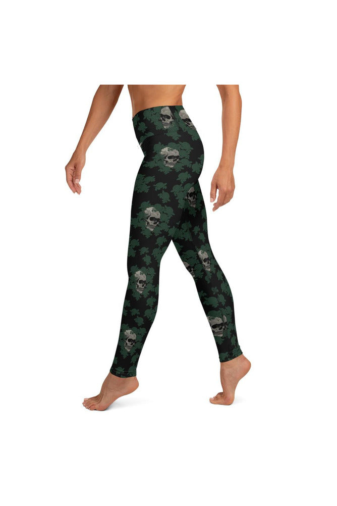 Skull & Roses Yoga Leggings - Objet D'Art