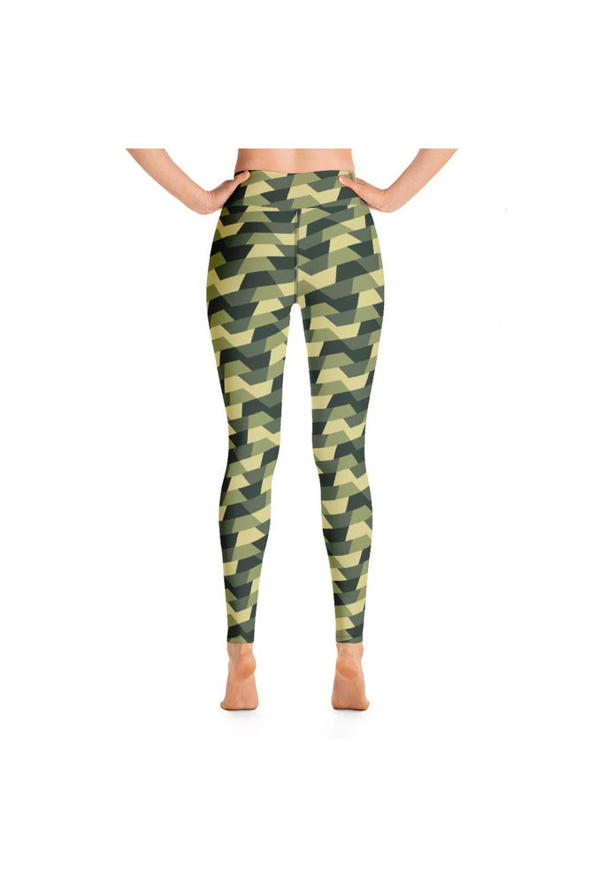 Woodland Camouflage Yoga Leggings - Objet D'Art