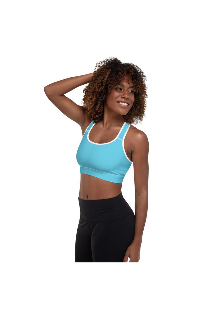 Baby Blue Padded Sports Bra - Objet D'Art