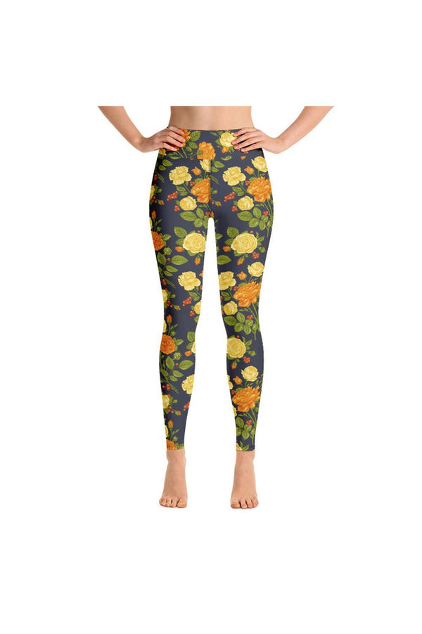 Floral Floss Yoga Leggings - Objet D'Art