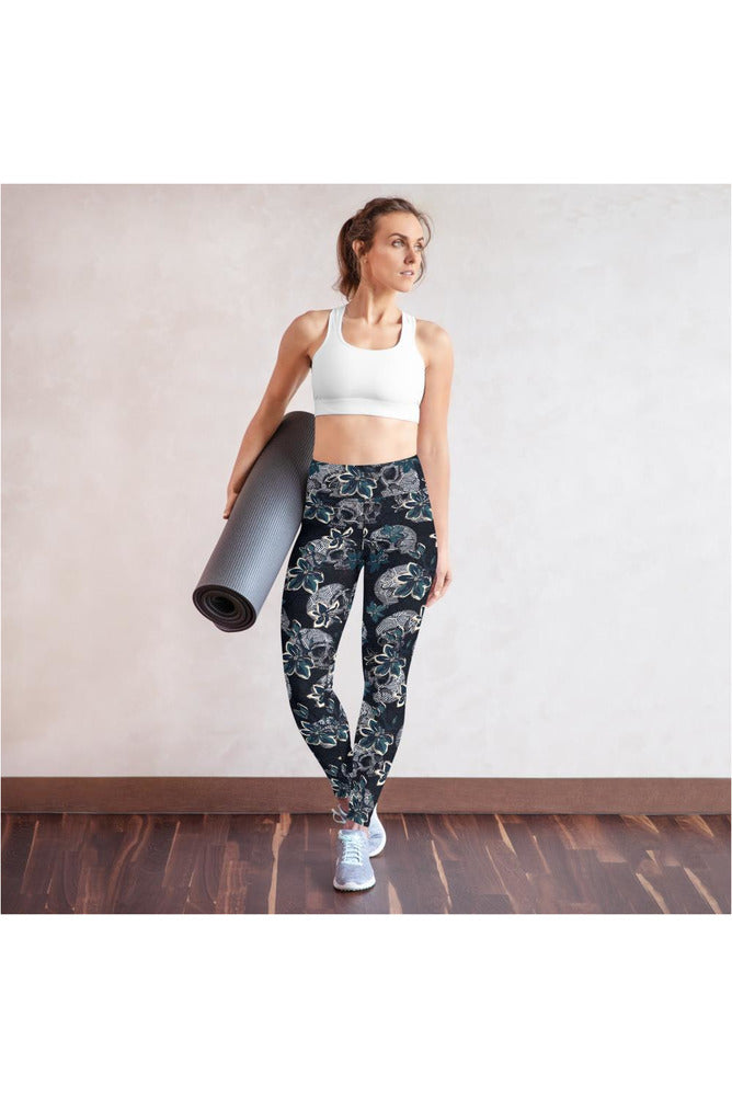 Skull Garden Yoga Leggings - Objet D'Art