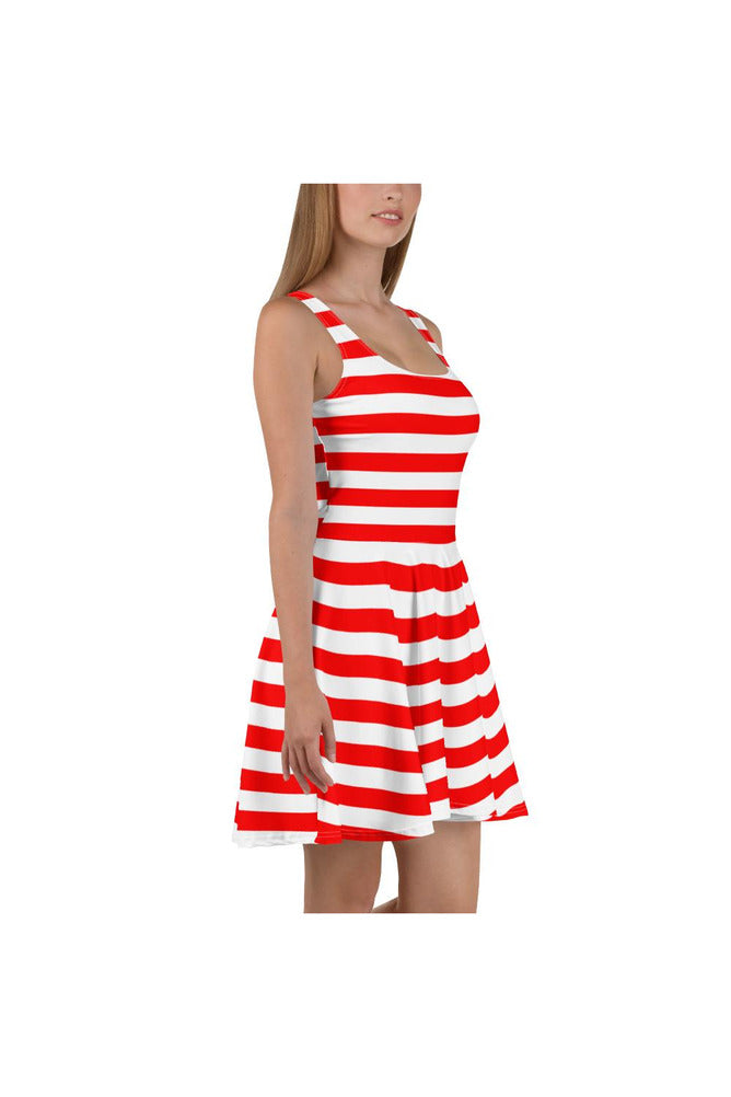 Striped Skater Dress - Objet D'Art