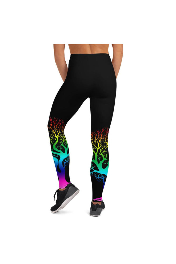 Spectral Bare Naked Trees Yoga Leggings - Objet D'Art