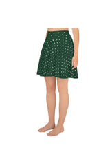 Christmas Green Skater Skirt - Objet D'Art