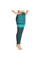 Sea Green Mid Thigh Yoga Leggings - Objet D'Art