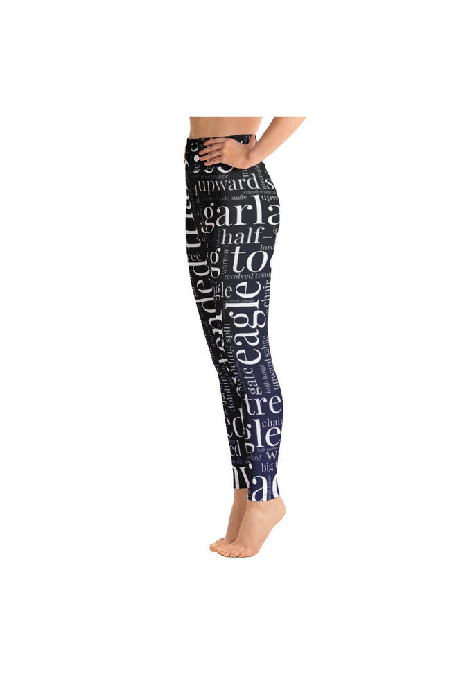 Standing Poses Yoga Leggings - Objet D'Art