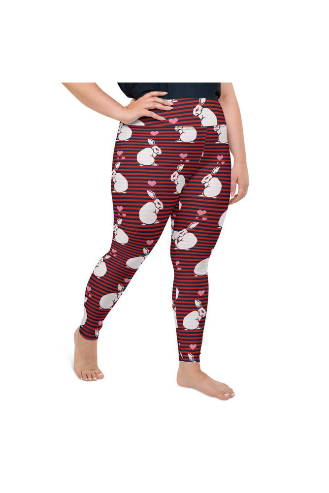 White Rabbit Plus Size Leggings - Objet D'Art