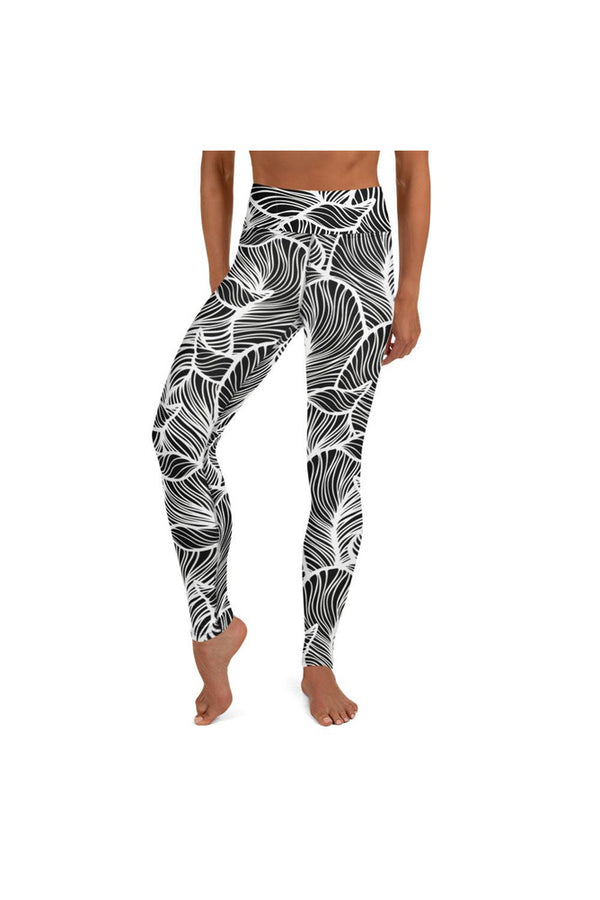 Damask Yoga Leggings - Objet D'Art