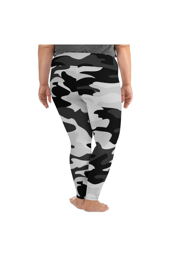 Urban Fashion Camouflage Plus Size Leggings - Objet D'Art