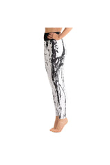 White Marble Yoga Leggings - Objet D'Art