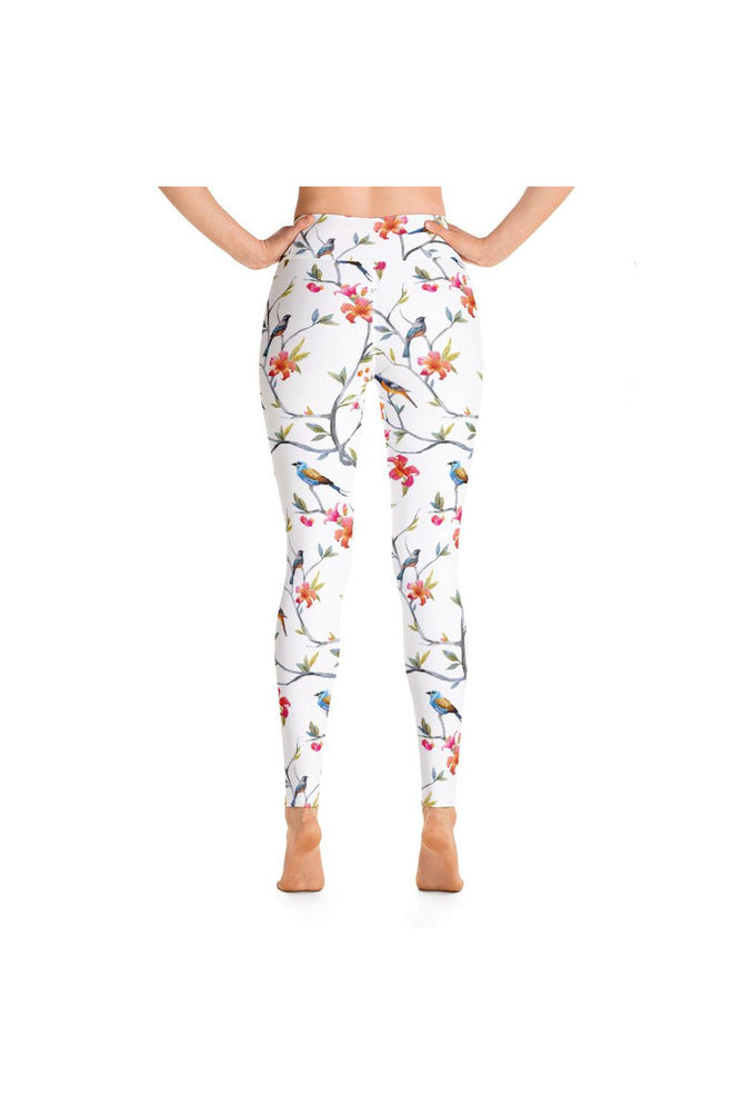 Charm of Finches Yoga Leggings - Objet D'Art