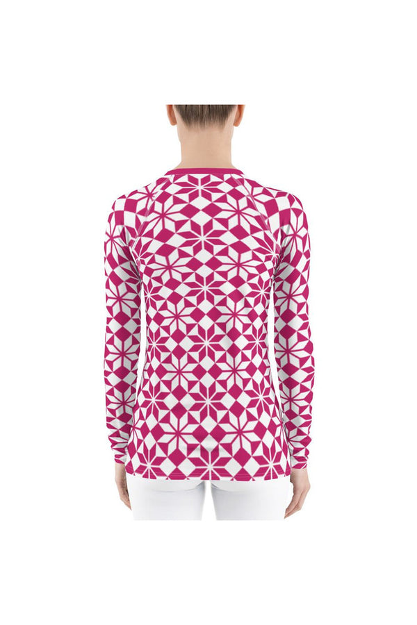 Crystal Tile Women's Rash Guard - Objet D'Art