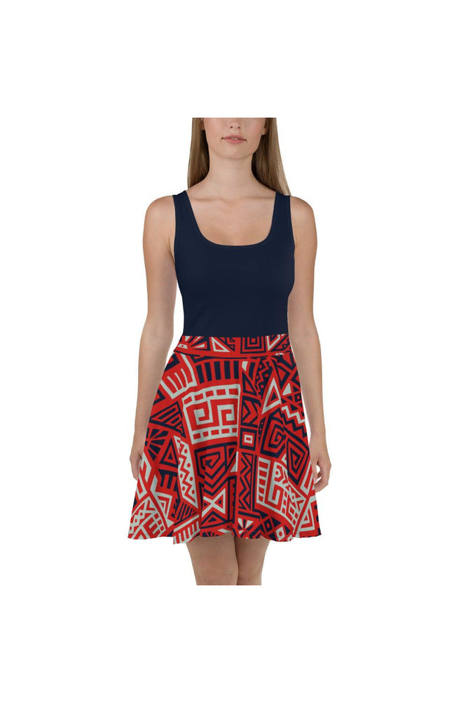 Aztec Skater Dress - Objet D'Art