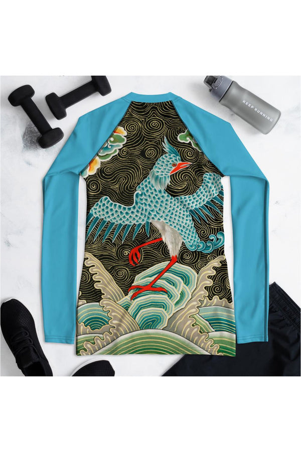 Chinese pattern from L'ornement Polychrome Women's Rash Guard - Objet D'Art