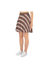 Pastel Striped Skater Skirt - Objet D'Art