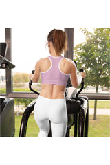 Pressed Rose Padded Sports Bra - Objet D'Art